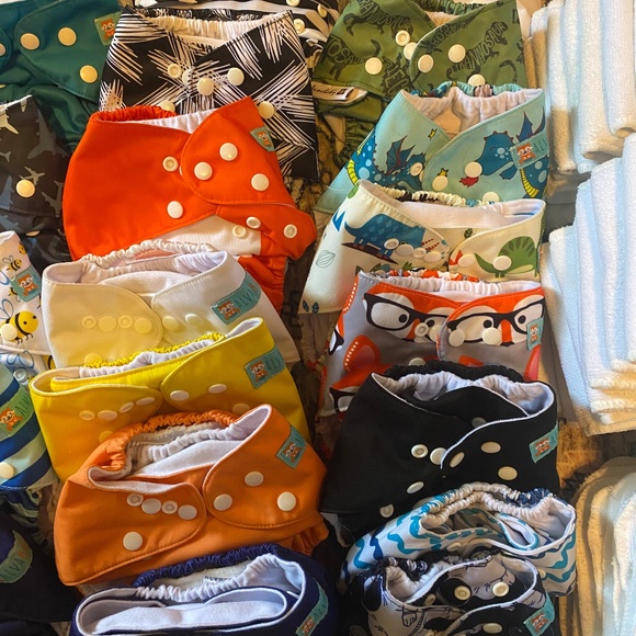 Huge Lot of ALVA Cloth Diapers with Pockets and Snaps - Picture 3 of 6